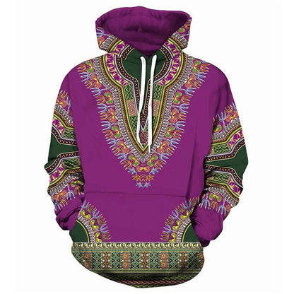 Sweat À Capuche 3D Folklore Africain Unisexe Pour Hommes et Femmes Look Streetwear Moderne