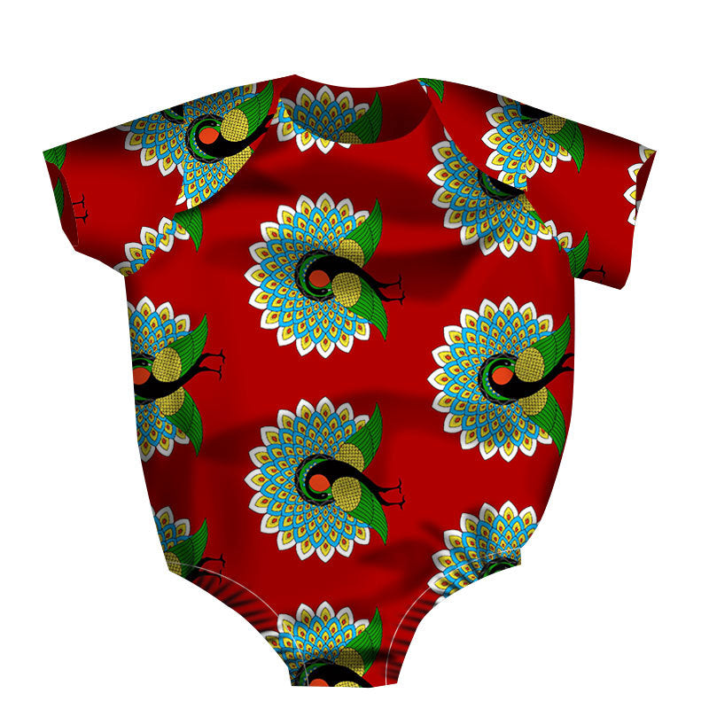 Combinaison Imprimée Africaine Pour Enfants Confort Coton Respirant Pour Tout Petits 1 À 3 Ans