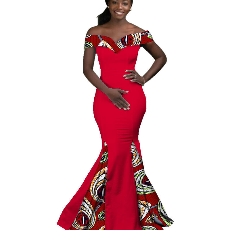 Robe Longue Wax Ankara Pour Femmes En Coton Imprimé Authentique Africaine Chic Moderne