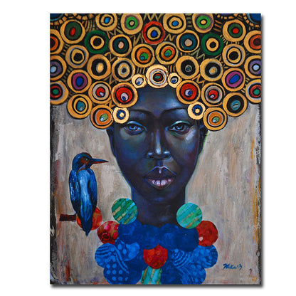 Tableau Décoratif Africain Sans Cadre Imprimé Sur Toile Étanche Haute Qualité Pour Mur Moderne Avec Couleurs Vives