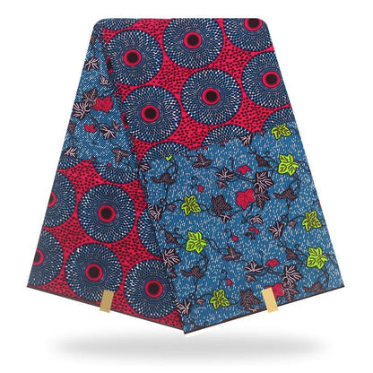 Tissu Coton Batik Africain Authentique et Polyvalent Avec Motifs Végétaux Pour Créations Durables et Tendance