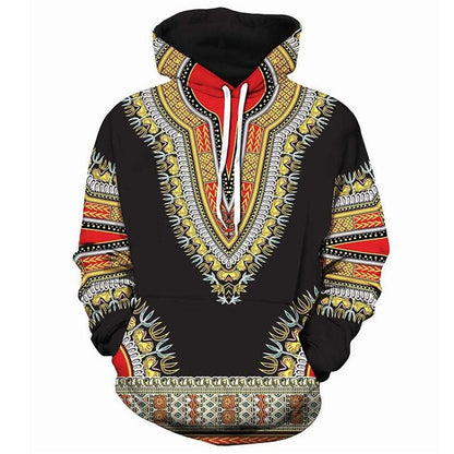 Sweat À Capuche 3D Folklore Africain Unisexe Pour Hommes et Femmes Look Streetwear Moderne