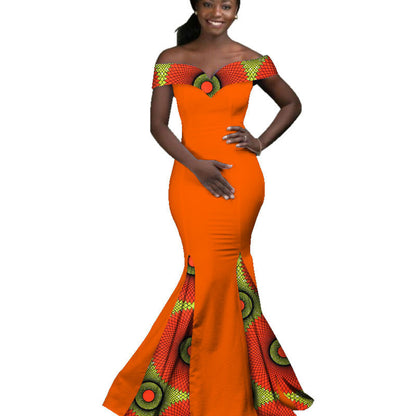 Robe Longue Wax Ankara Pour Femmes En Coton Imprimé Authentique Africaine Chic Moderne