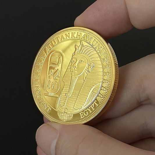The Ancient Egyptian Temple Tutan Klrmor Sphinx Commemorative Medal Coin