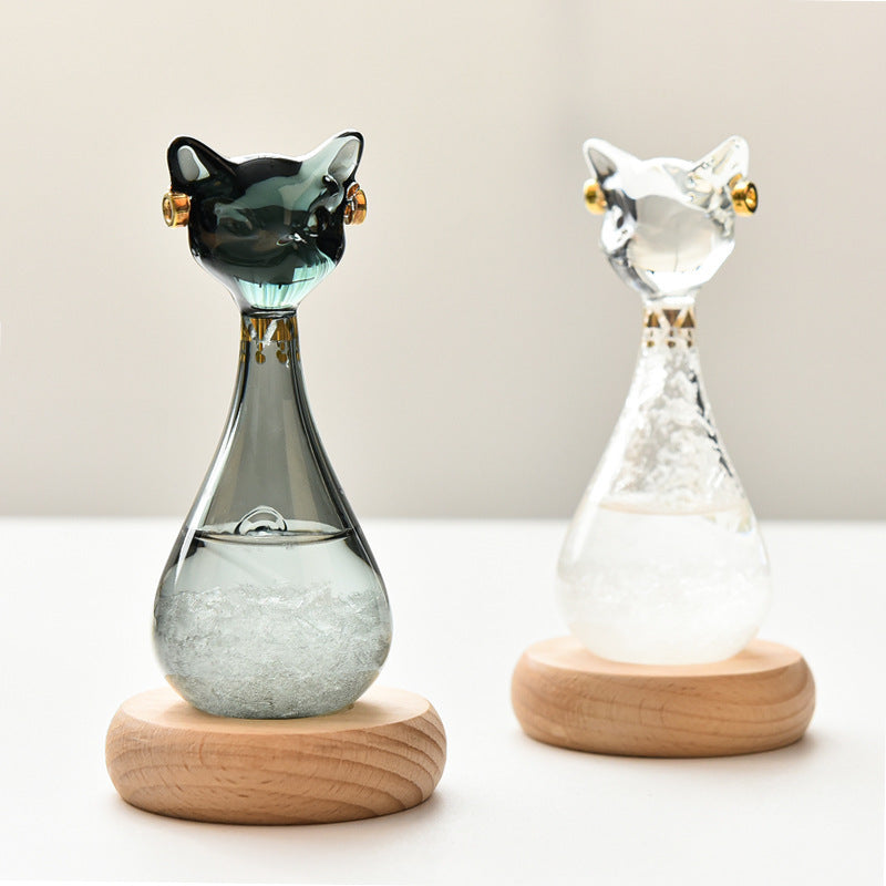 Egyptian Cat Weather Forecast Bottle Storming Bottle Art