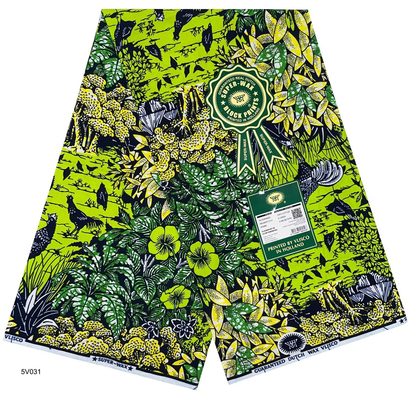 Tissu Wax Imprimé Africain Super Wax Avec 46 Motifs Différents Design 1 À Design 46 Pour Créations Printanières Été