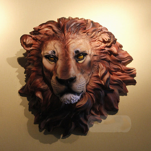 Tête De Lion Africain En Résine Décoration Murale Moderne Écologique Pour Maison