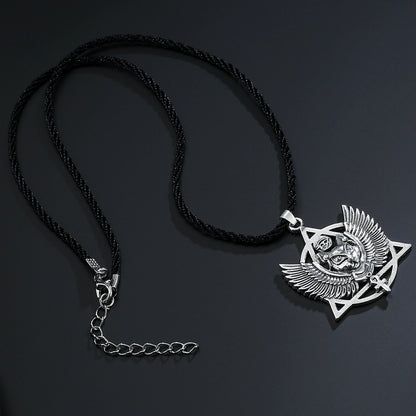 Collier Ankh Égyptien Or Plaqué Pour Hommes Unisexe Pendentif Géométrique Chaîne Réglable 21 à 50 cm