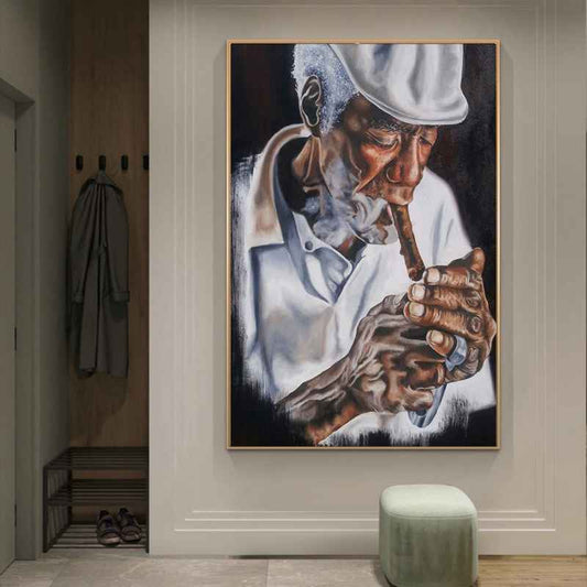 Tableau Africain Moderne Sans Cadre Sur Toile Decoratif Pour Salon Chambre Bureau